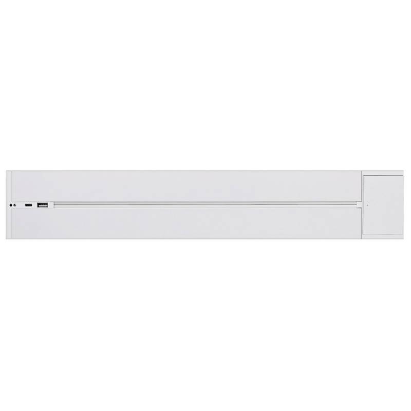 Carril base con interruptor 32A, cargador USB A+C+C, 50cm, blanco - XauenBatt Iluminación