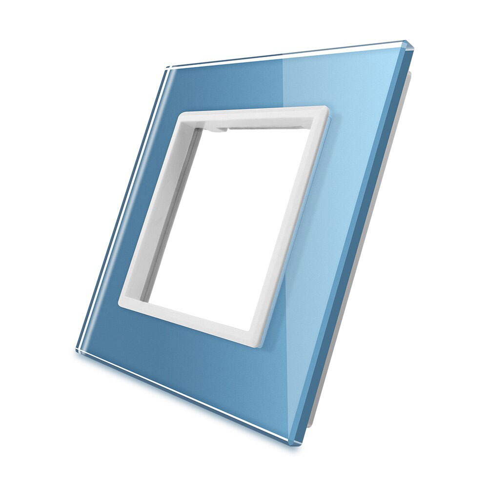 Frontal cristal azul 1x hueco LIVOLO - XauenBatt Iluminación