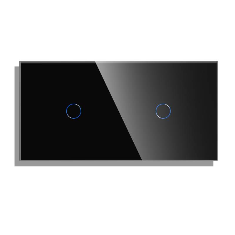 Frontal cristal negro KOOB 2 botones, 2 Módulos - XauenBatt Iluminación