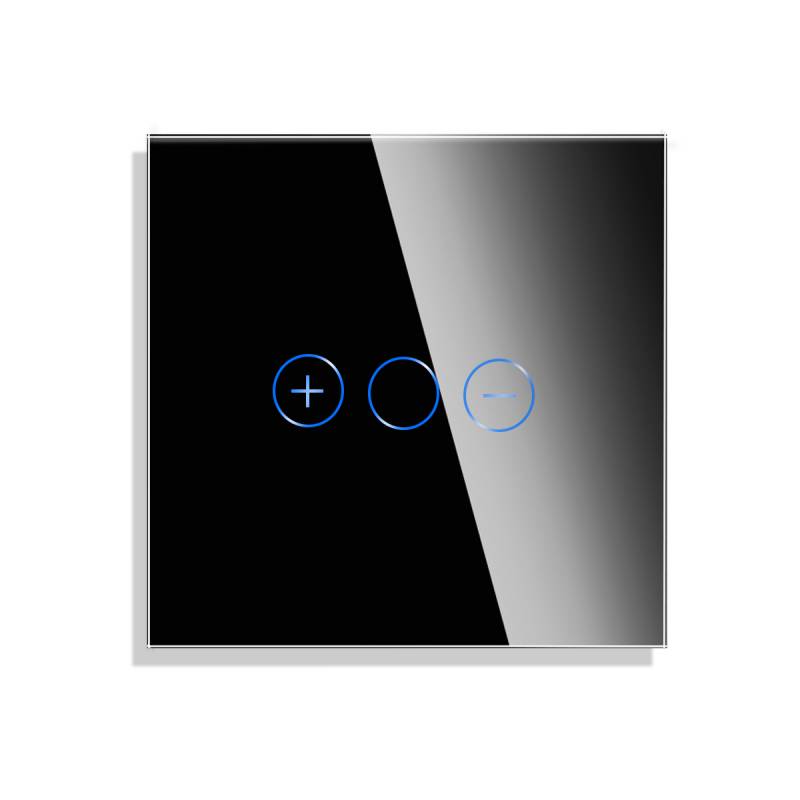 Frontal cristal negro KOOB dimmer, 1 Módulo - XauenBatt Iluminación