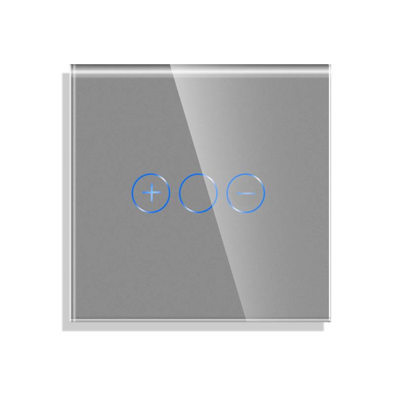 Frontal cristal gris KOOB dimmer, 1 Módulo - XauenBatt Iluminación