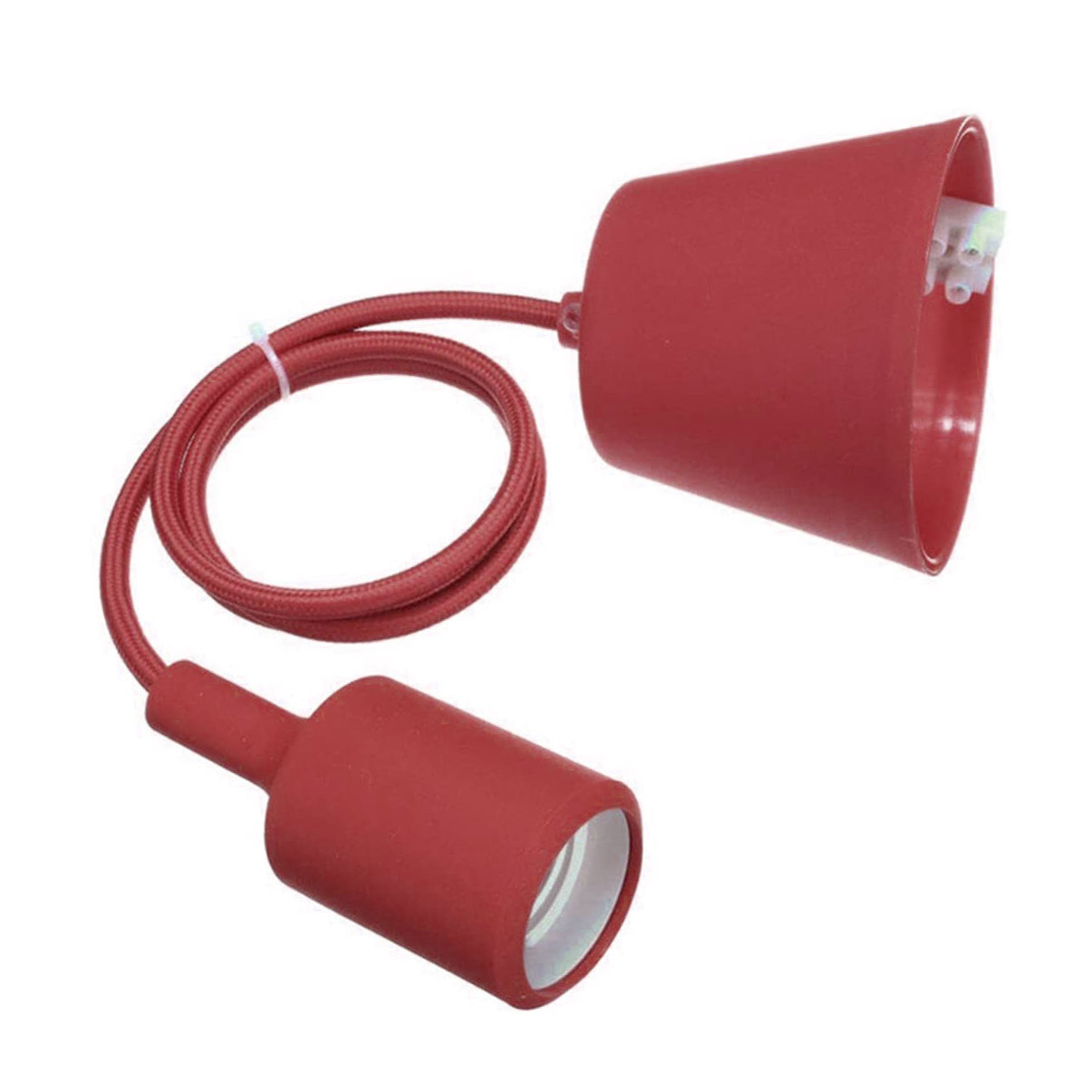 Montura con portalámparas E27, 1m, Rojo - XauenBatt Iluminación