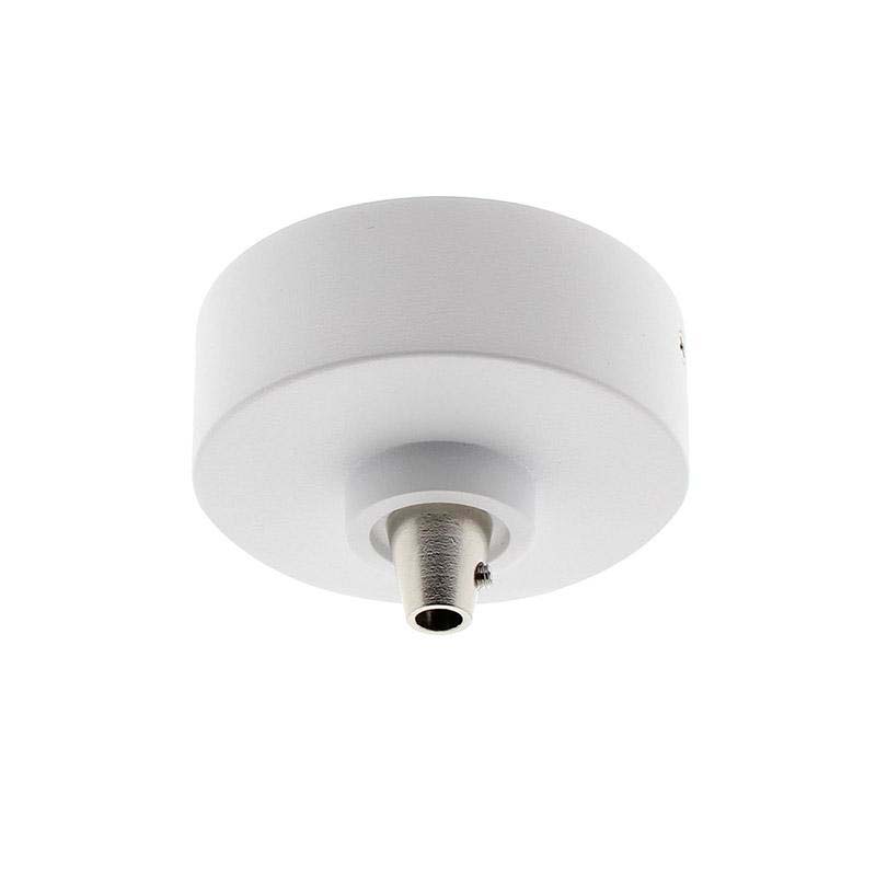 Florón redondo blanco, Ø75mm, Ø6mm - XauenBatt Iluminación