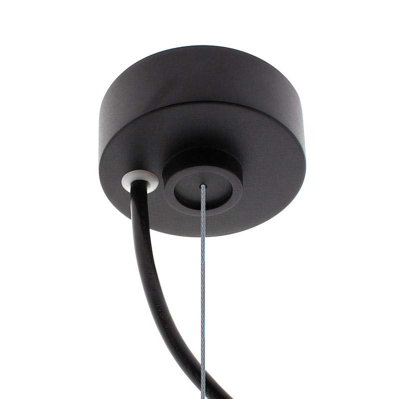 Kit suspensión redondo negro, Ø75mm - XauenBatt Iluminación