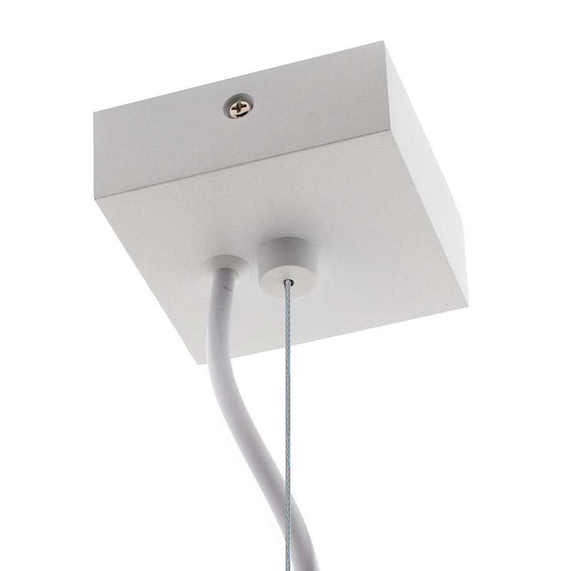 Kit suspensión cuadrado blanco, 80x80mm - XauenBatt Iluminación