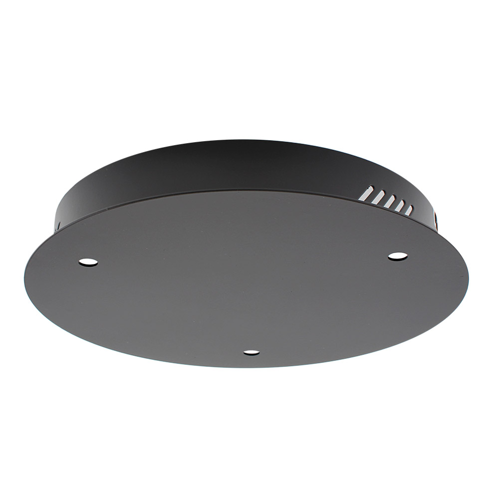 Florón redondo negro, Ø250mm - XauenBatt Iluminación