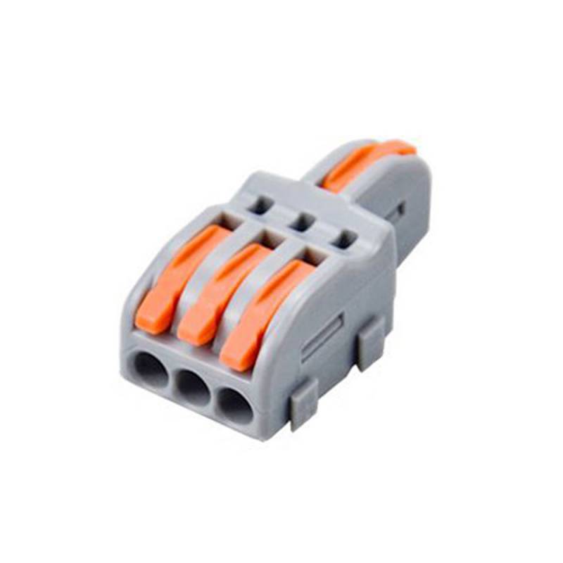 Conector rápido 1 a 3 cables 0,2-2,5mm2 - XauenBatt Iluminación