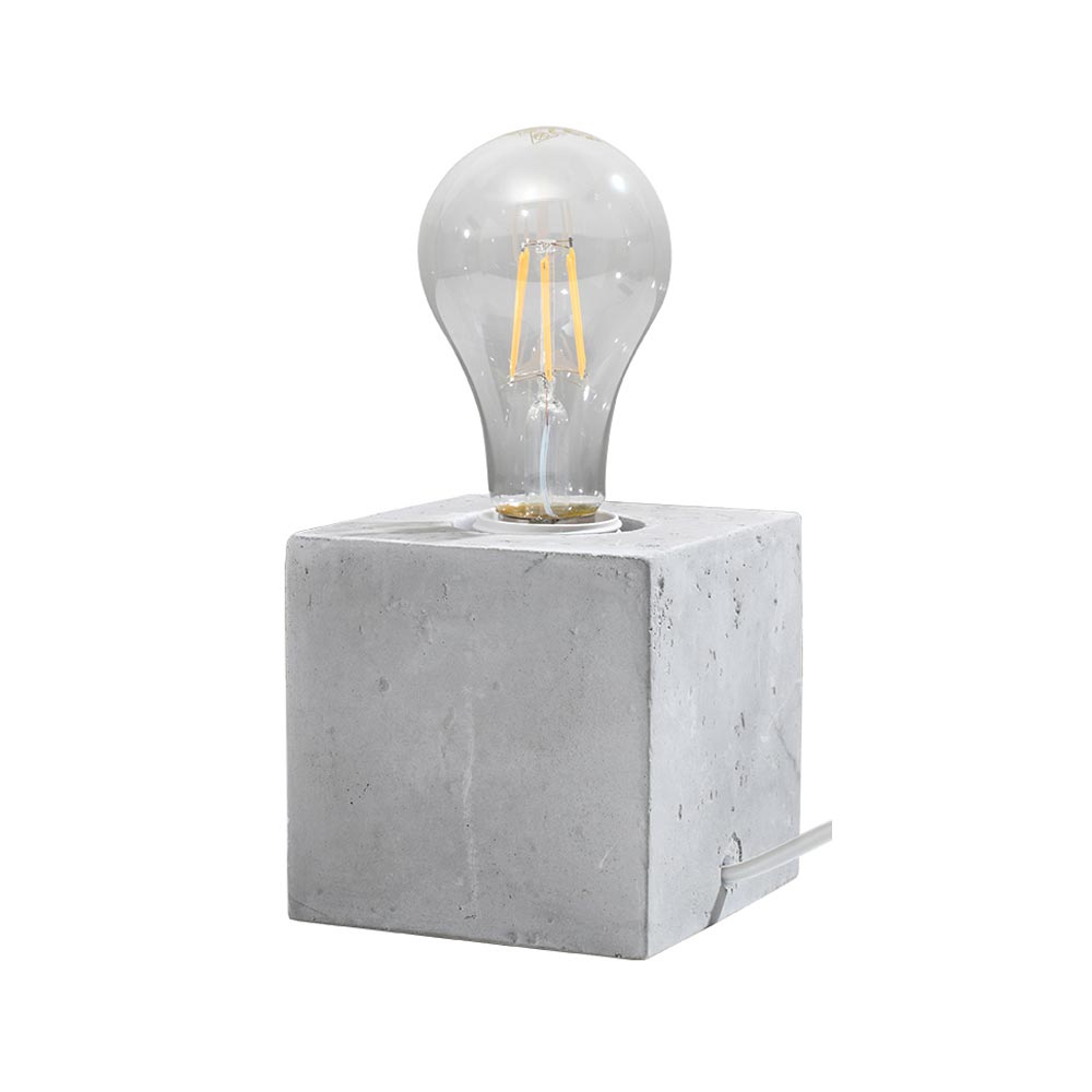 Lámpara de mesa de hormigón ARIZ, E27 - XauenBatt Iluminación