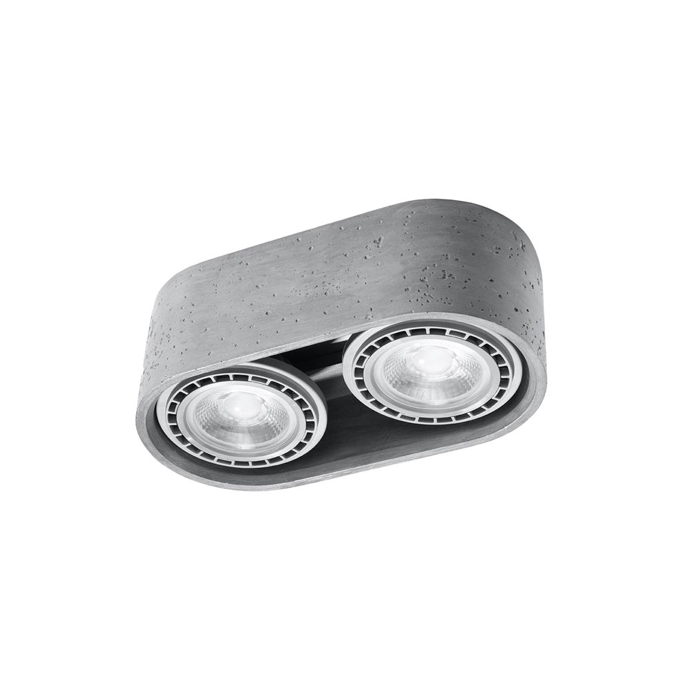 Luminaria de hormigón BASIC 2, AR111 GU10 - XauenBatt Iluminación