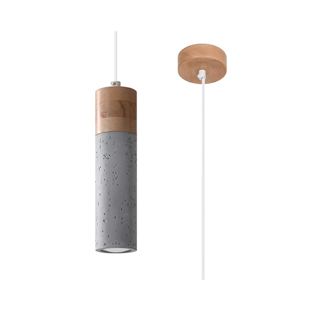 Lámpara colgante ZANE 1 Gris, GU10 - XauenBatt Iluminación