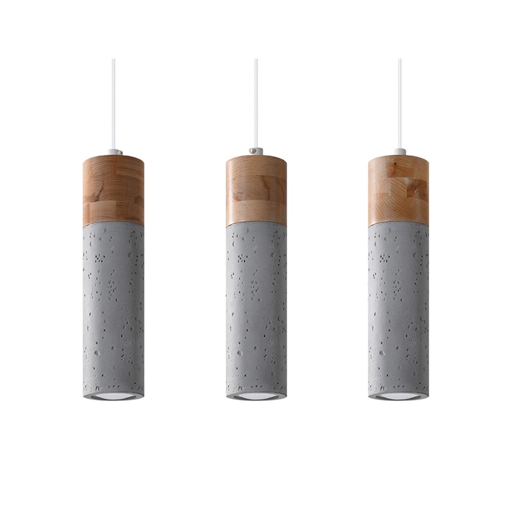Lámpara colgante ZANE 3 Gris, GU10 - XauenBatt Iluminación