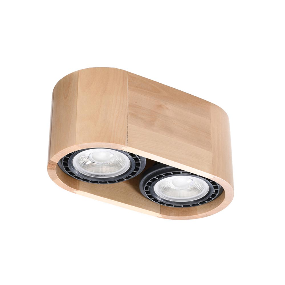 Luminaria de Madera BASIC 2, GU10 - XauenBatt Iluminación