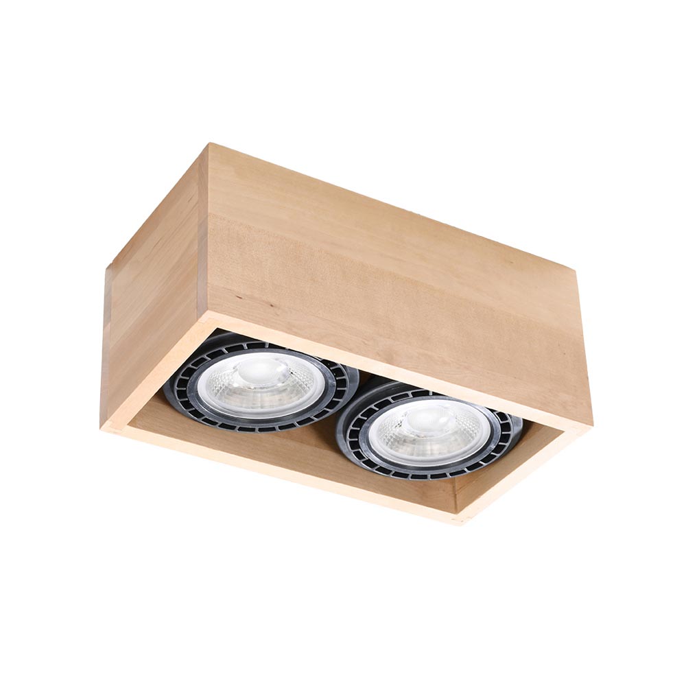 Luminaria de Madera QUATRO 2, GU10 - XauenBatt Iluminación