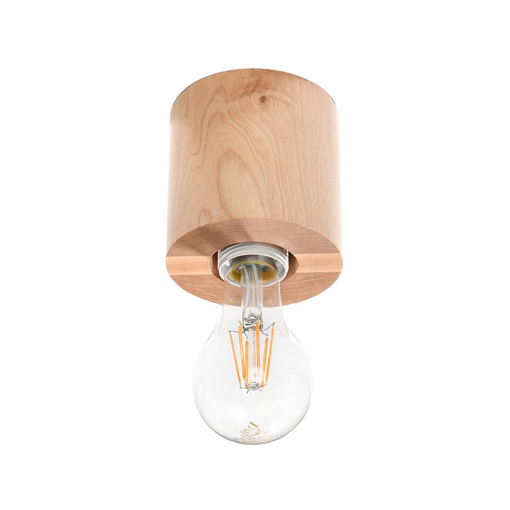 Lámpara de Madera para techo SALGADO, E27 - XauenBatt Iluminación
