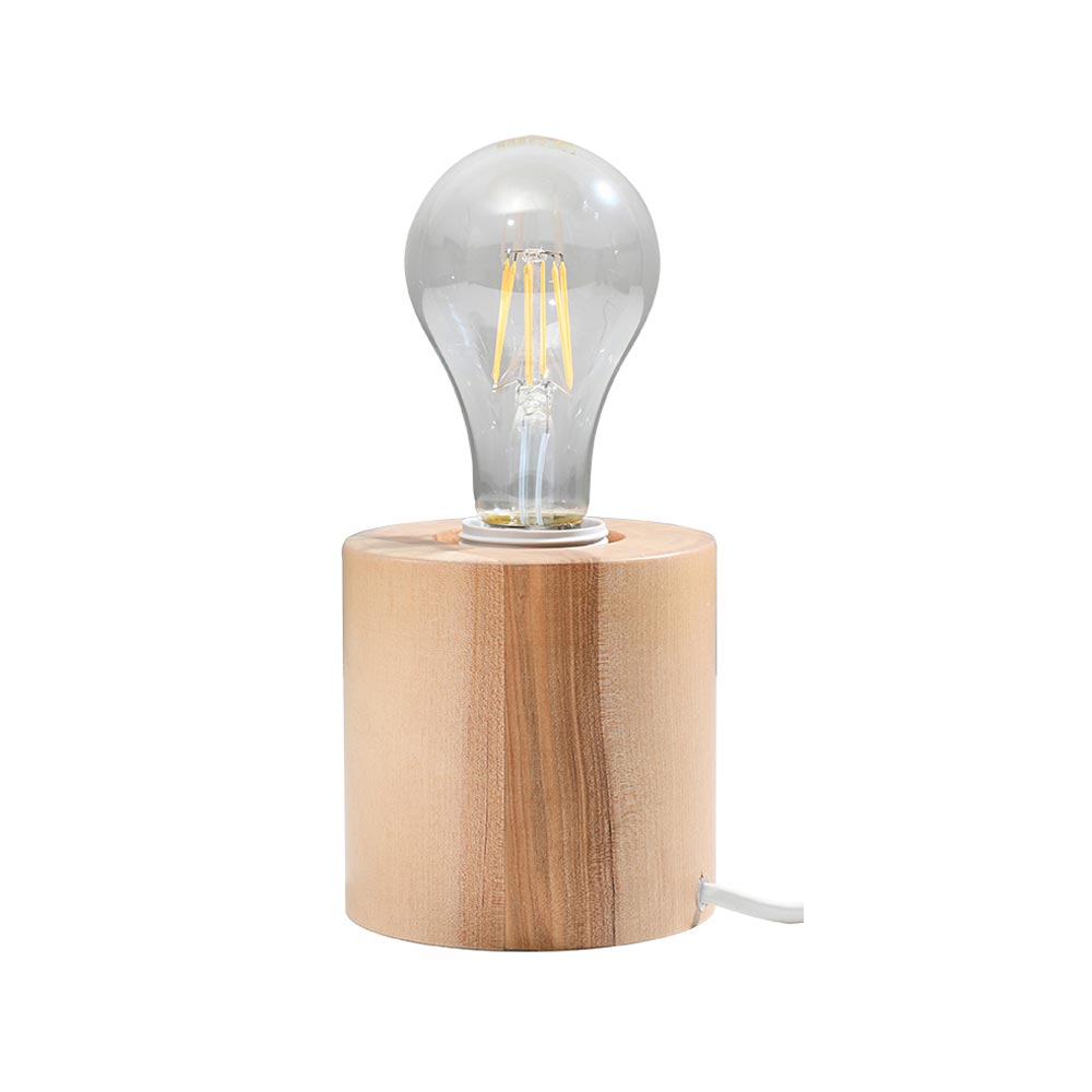 Lámpara de Madera para mesa SALGADO, E27 - XauenBatt Iluminación