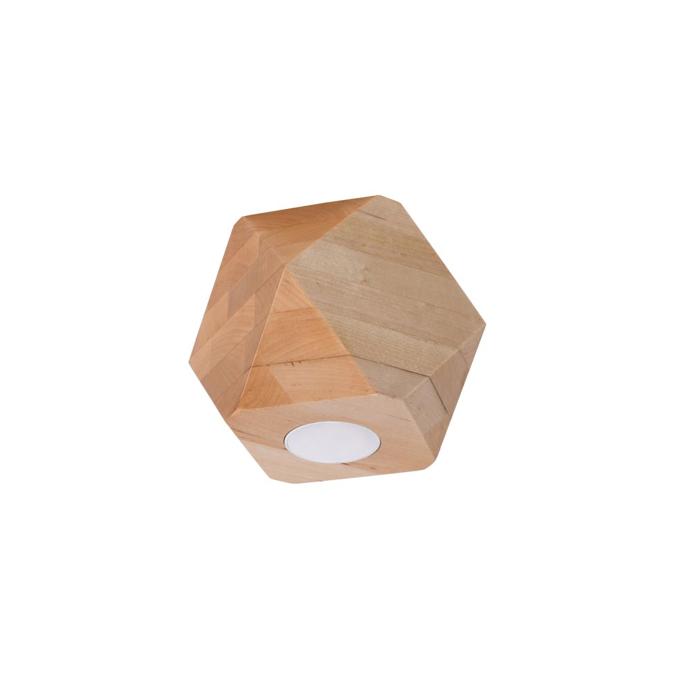 Aplique de techo de Madera Natural WOODY 1, GU10 - XauenBatt Iluminación