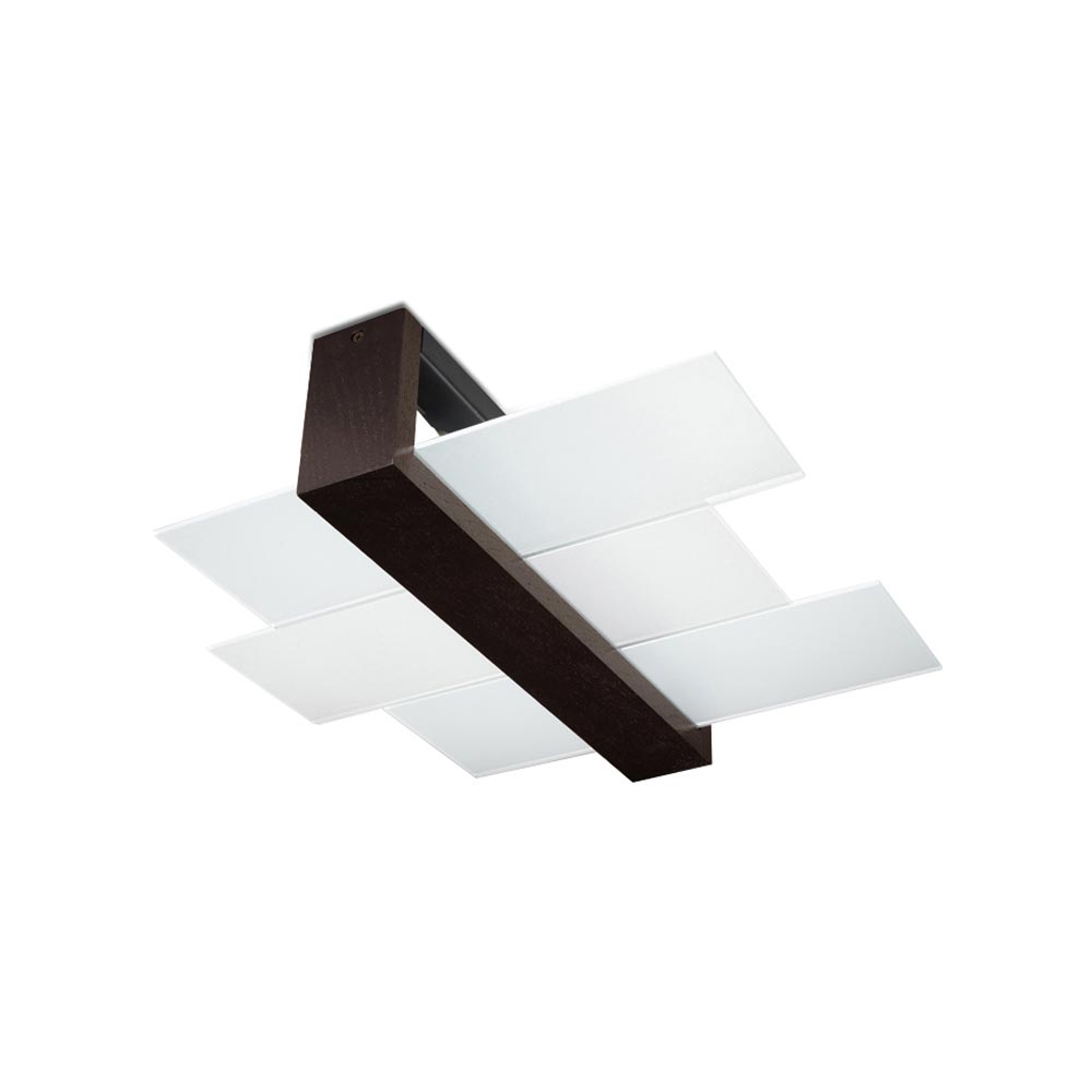 Aplique de techo FENIKS 2 wenge, E27 - XauenBatt Iluminación