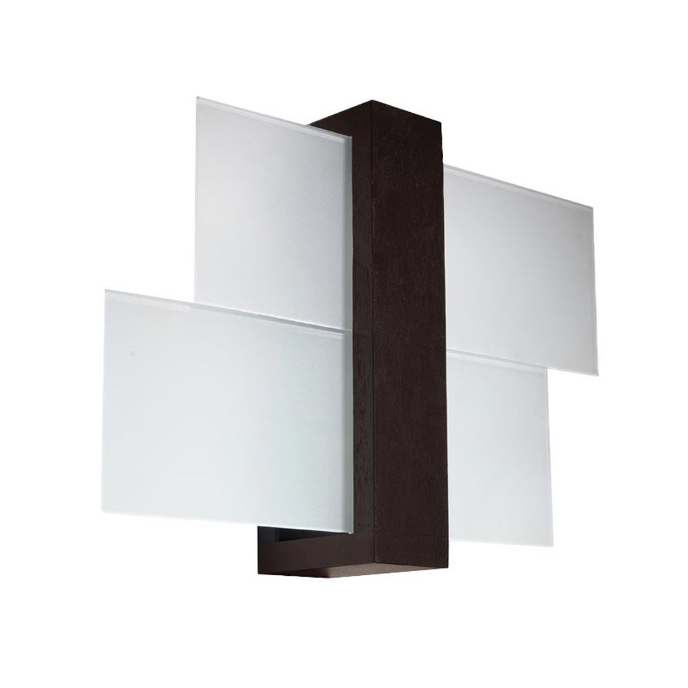 Aplique de pared FENIKS 1 wenge, E27 - XauenBatt Iluminación