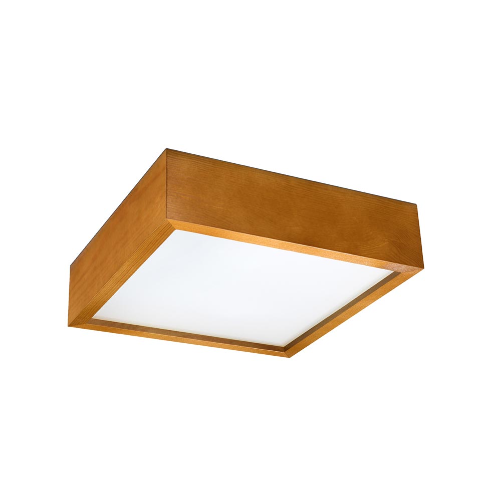 Plafon de MADERA 305 roble, E27 - XauenBatt Iluminación