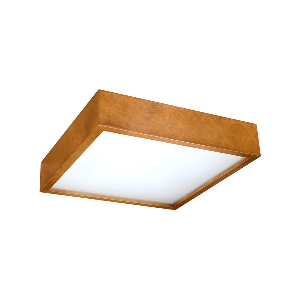Plafon de MADERA 385 roble, E27 - XauenBatt Iluminación