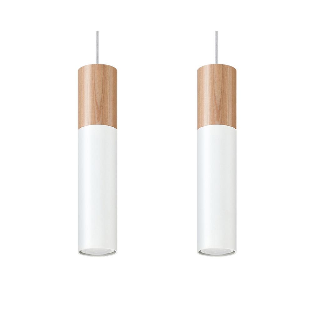 Lámpara colgante PABLO 2 blanca, GU10 - XauenBatt Iluminación