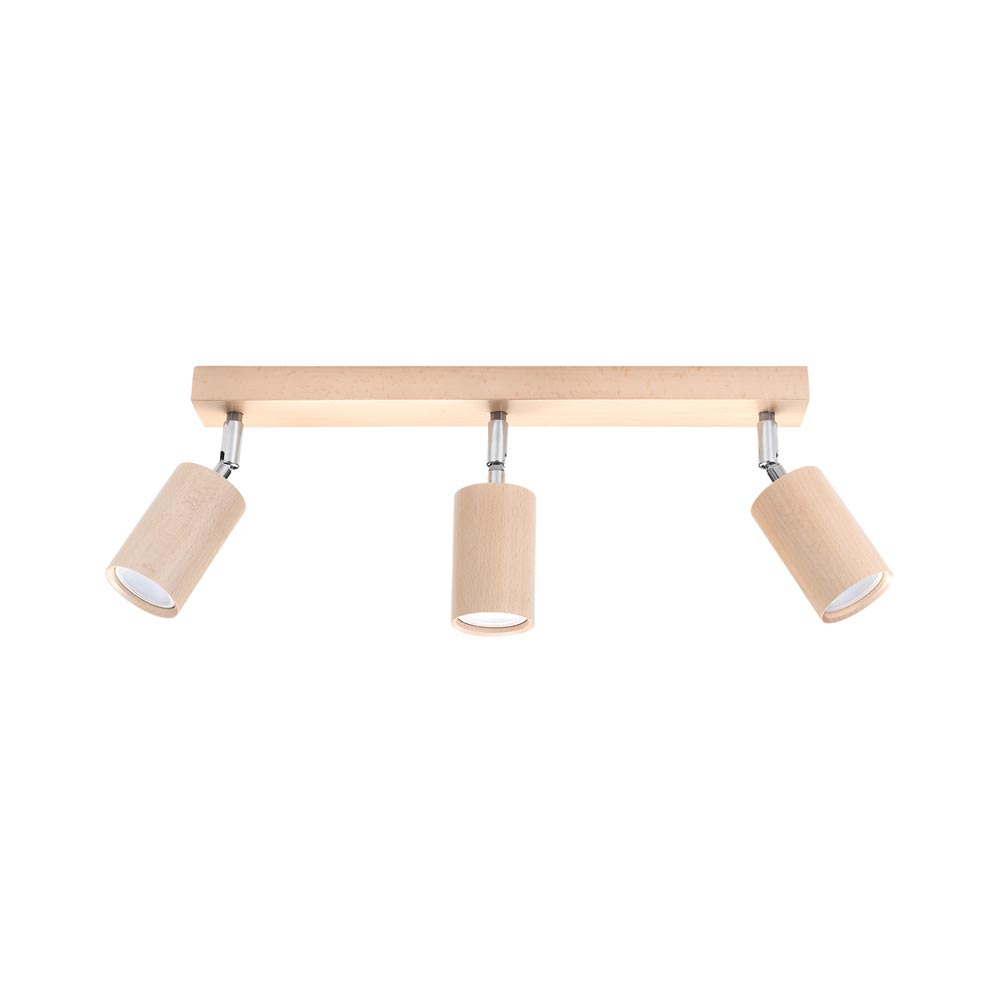 Aplique de techo BERG 3 de madera, GU10 - XauenBatt Iluminación
