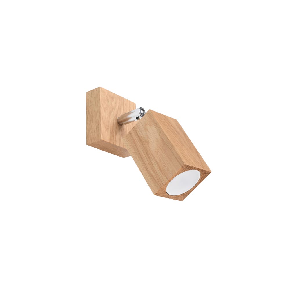 Aplique de pared KEKE, roble, GU10 - XauenBatt Iluminación