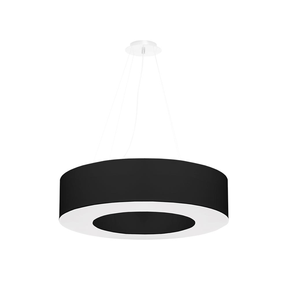 Lámpara suspendida SATURNO 70 negra, E27 - XauenBatt Iluminación