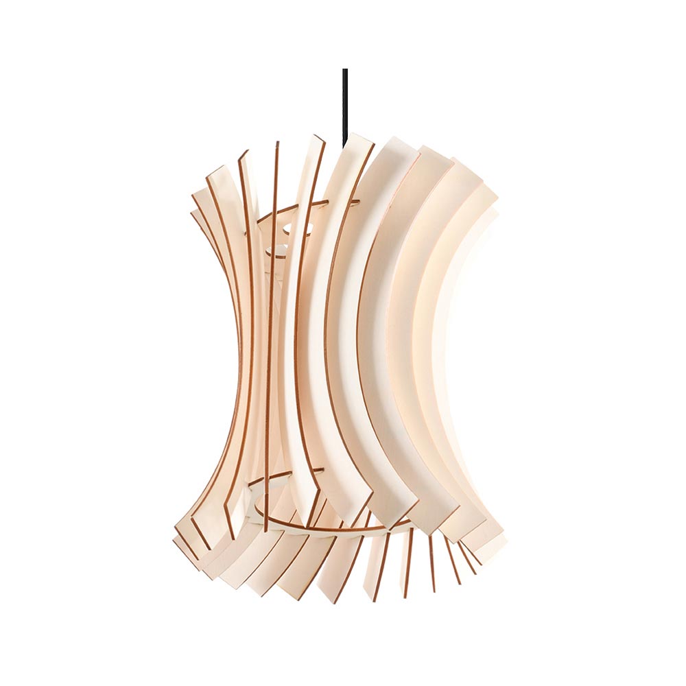 Lámpara colgante de madera ORIANA, E27 - XauenBatt Iluminación