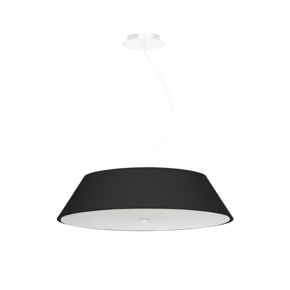 Lámpara suspendida VEGA 60 negra, E27 - XauenBatt Iluminación