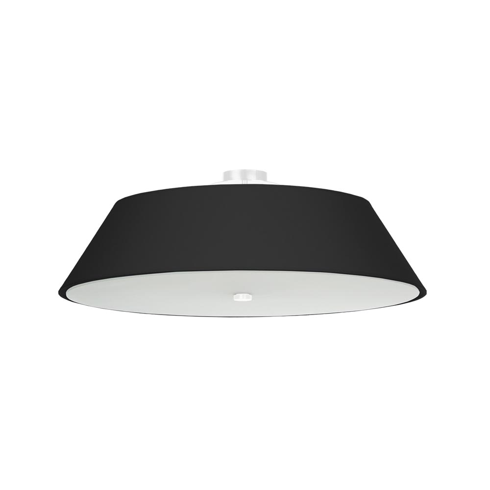 Aplique de techo VEGA 70 negro, E27 - XauenBatt Iluminación