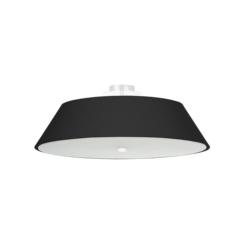 Aplique de techo VEGA 60 negro, E27 - XauenBatt Iluminación