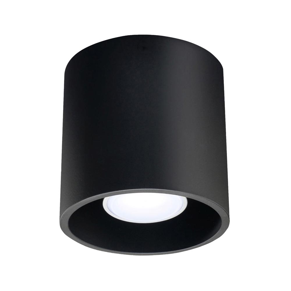 Aplique de techo ORBIS 1 negro, GU10 - XauenBatt Iluminación