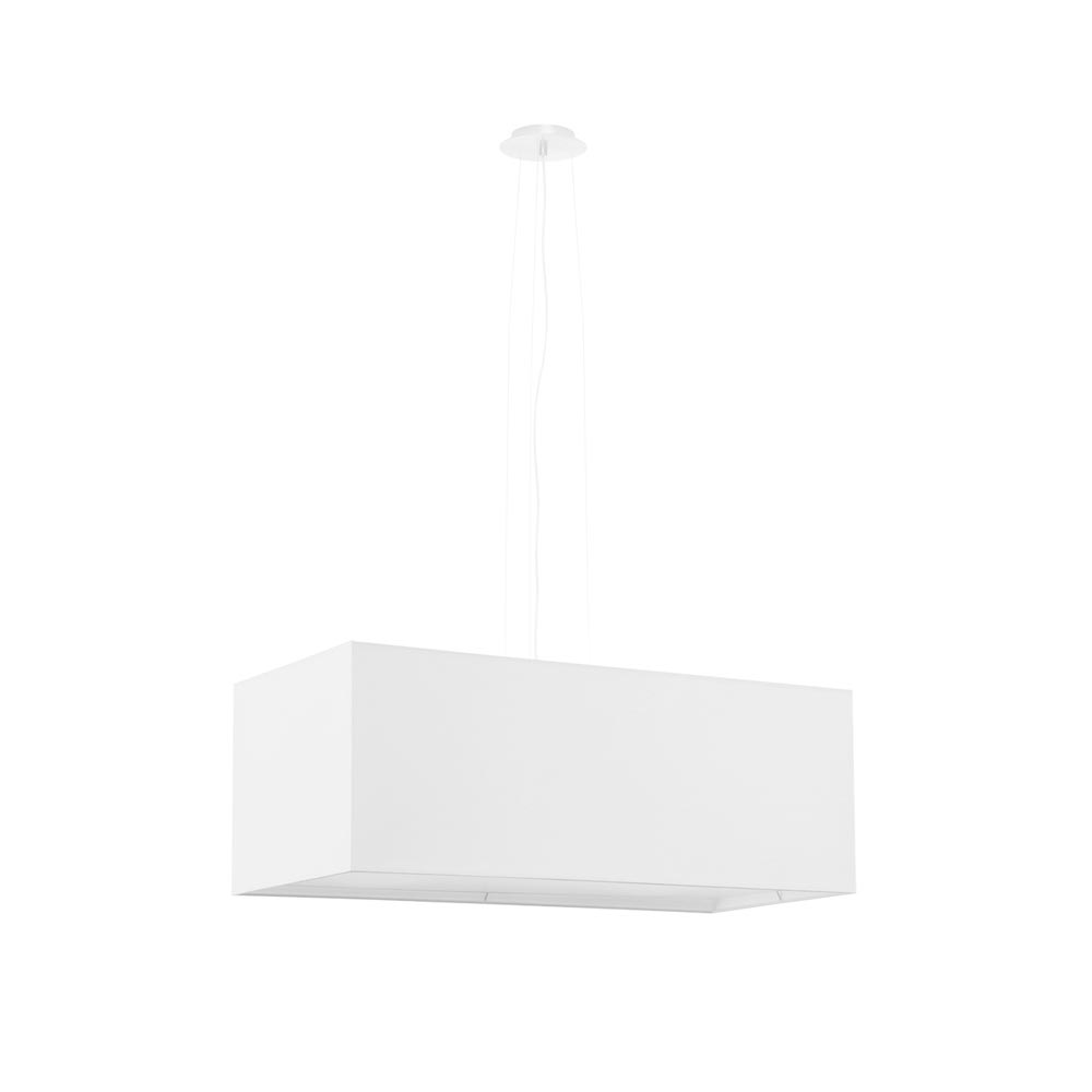 Lámpara suspendida SANTA BIS 80 blanco, E27 - XauenBatt Iluminación