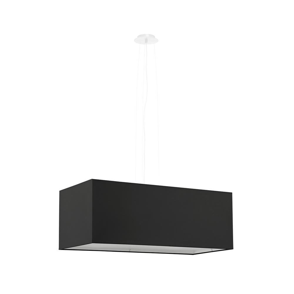 Lámpara suspendida SANTA BIS 80 negro, E27 - XauenBatt Iluminación