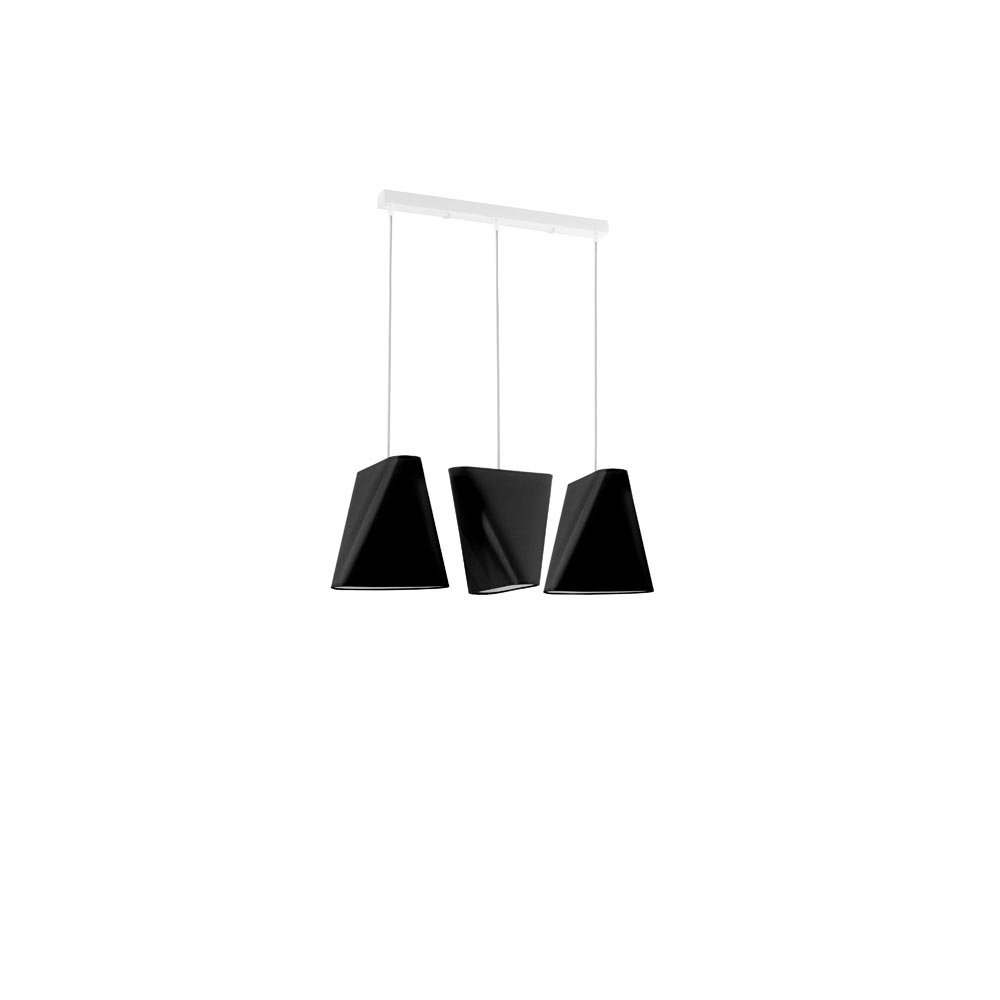 Lámpara suspendida BLUM 3 negro, E27 - XauenBatt Iluminación