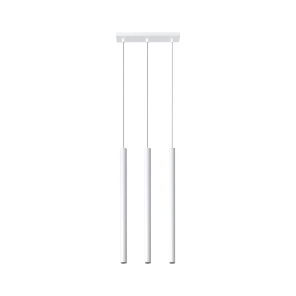 Lámpara de techo PASTELO 3 blanca, G9 - XauenBatt Iluminación
