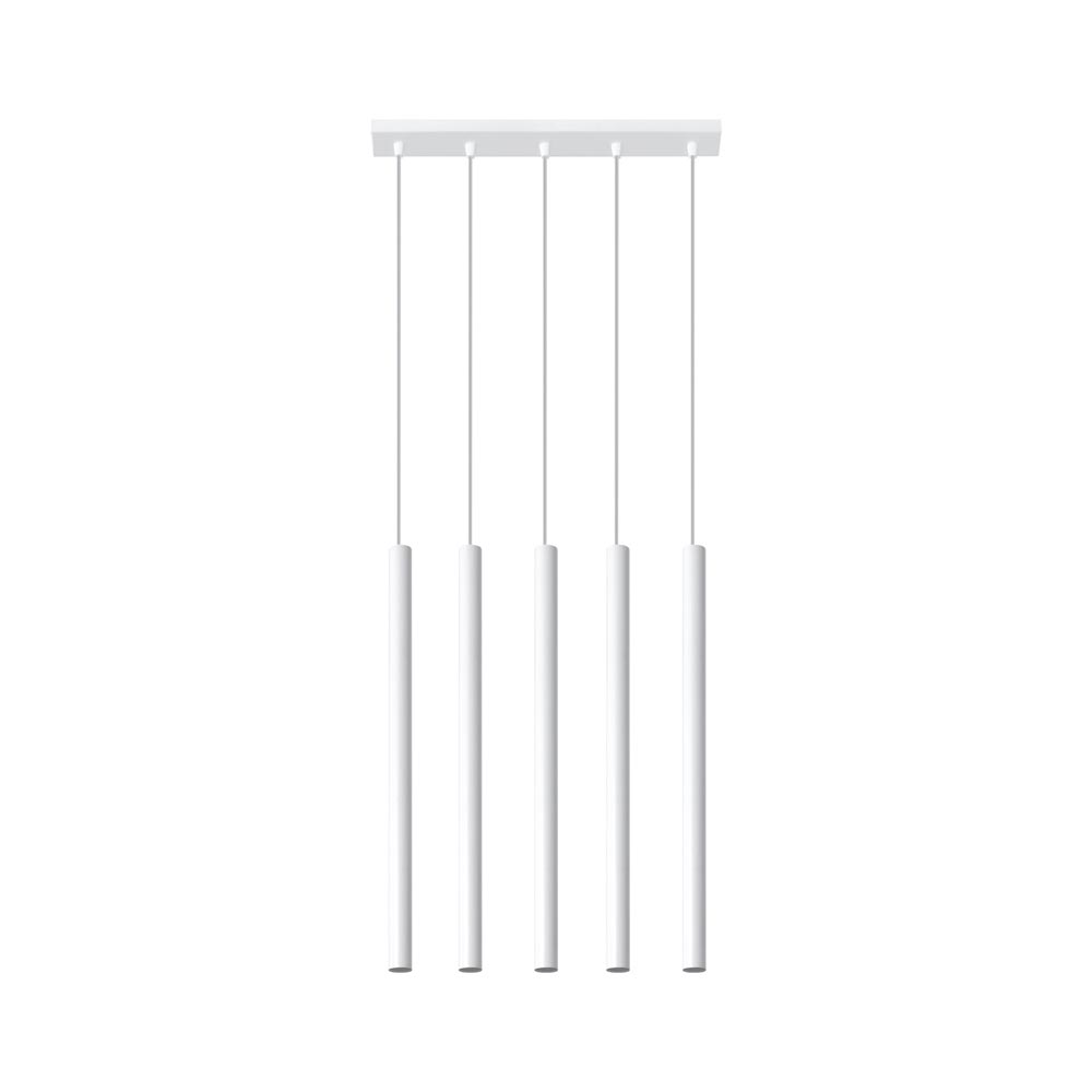 Lámpara de techo PASTELO 5 blanca, G9 - XauenBatt Iluminación