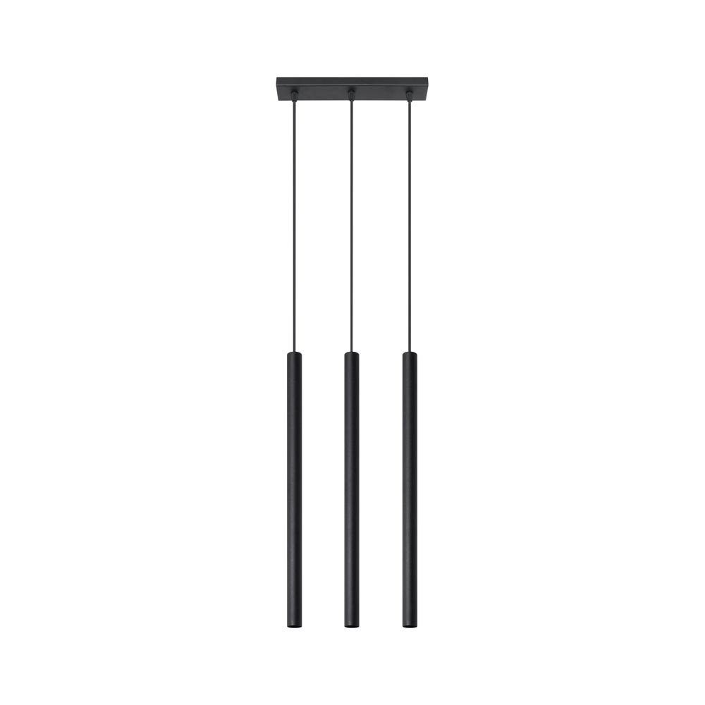 Lámpara de techo PASTELO 3 negra, G9 - XauenBatt Iluminación