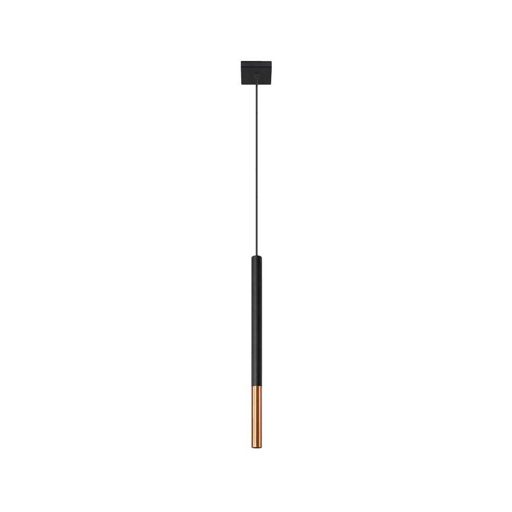 Lámpara de techo MOZAICA 1 negra/cobre - XauenBatt Iluminación