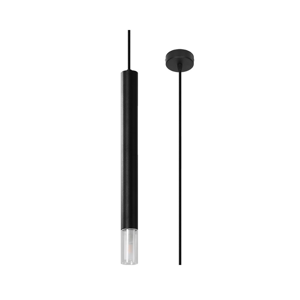 Lámpara de techo WEZYR 1 negra, G9 - XauenBatt Iluminación