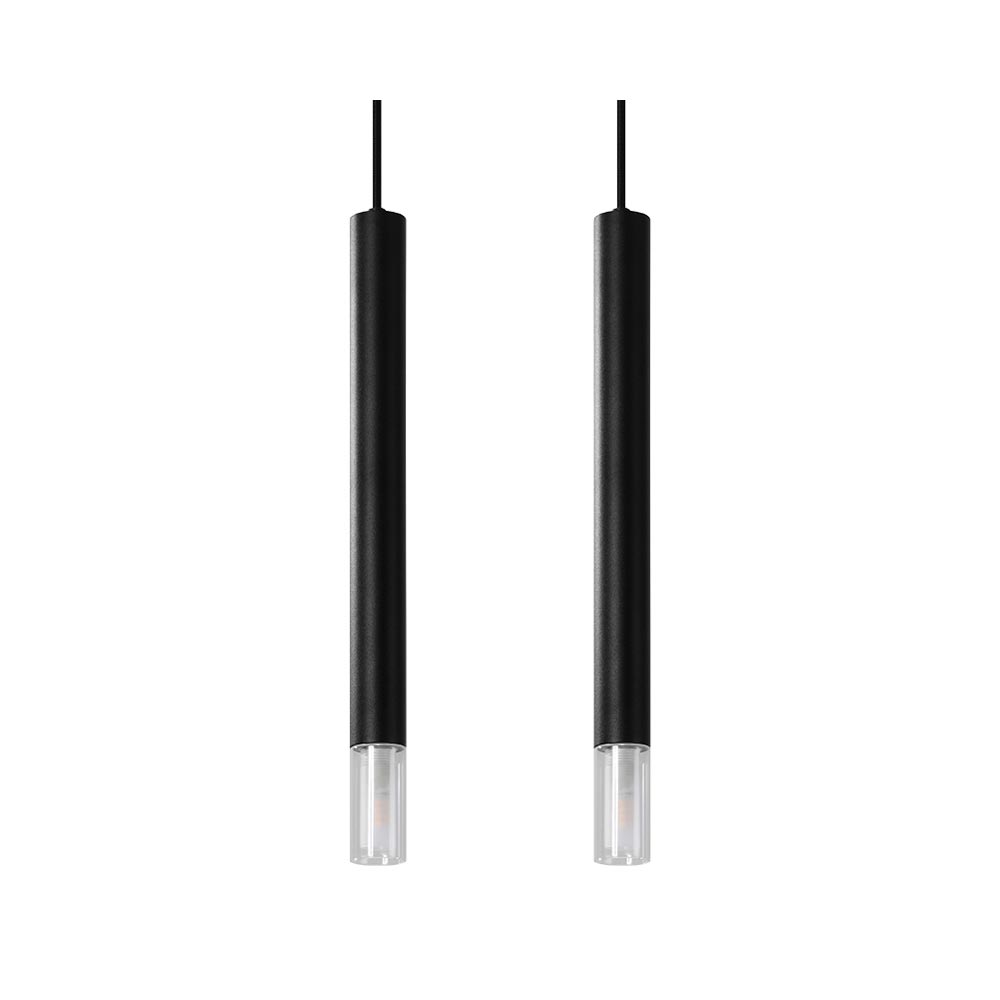 Lámpara de techo WEZYR 2 negra, G9 - XauenBatt Iluminación