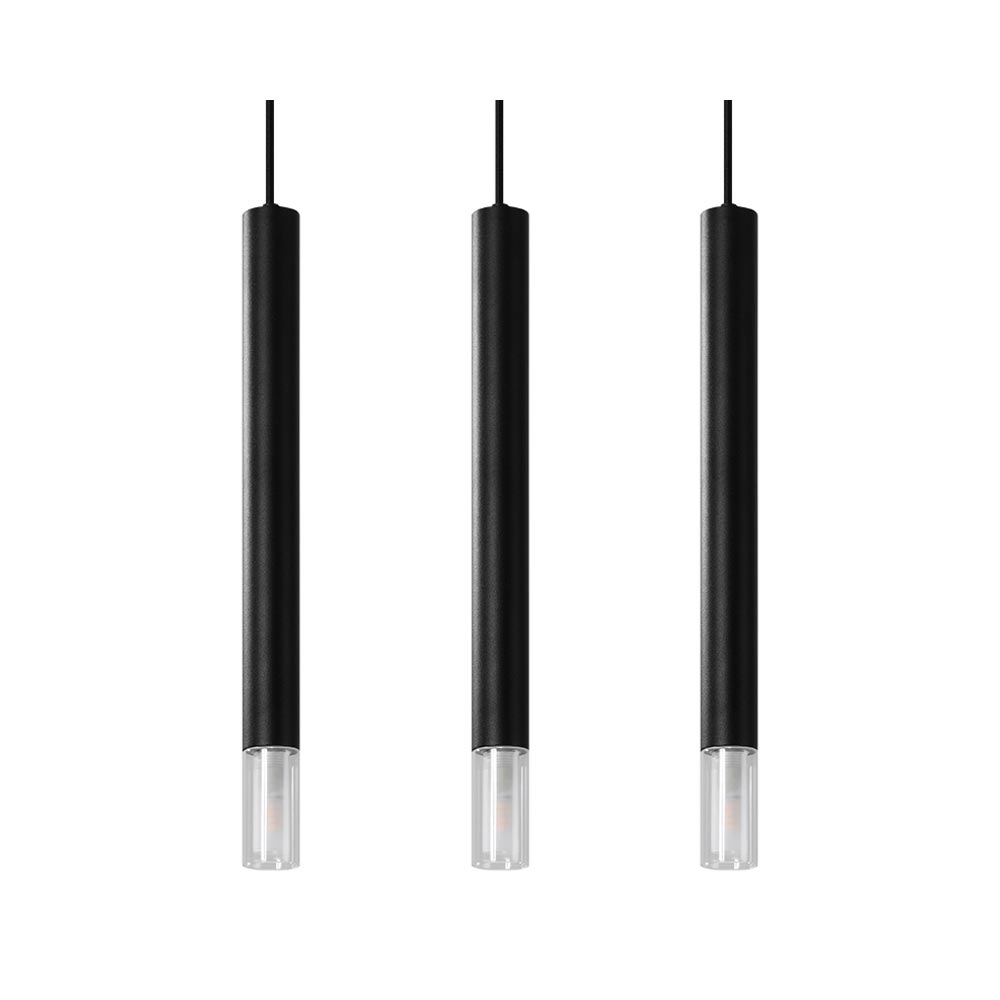 Lámpara de techo WEZYR 3 negra, G9 - XauenBatt Iluminación