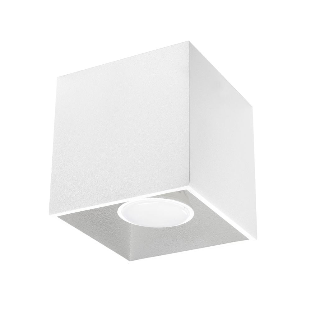 Aplique de techo QUAD 1 blanco, GU10 - XauenBatt Iluminación