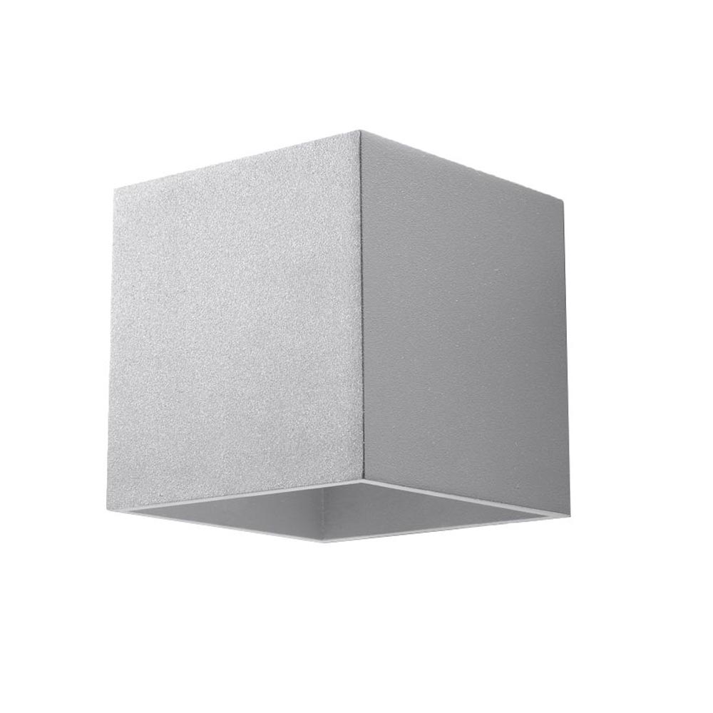 Aplique de pared QUAD 1 gris, G9 - XauenBatt Iluminación