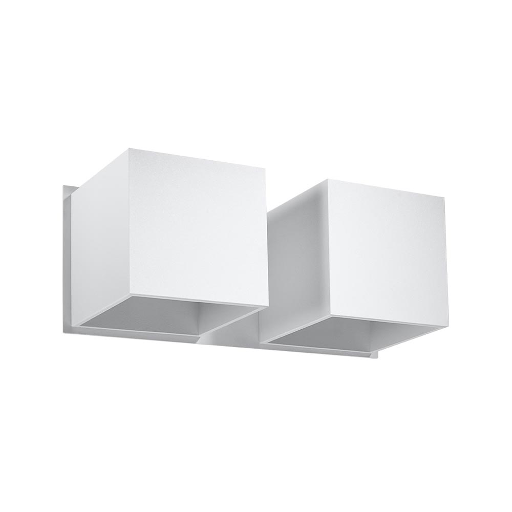 Aplique de pared QUAD 2 blanco, G9 - XauenBatt Iluminación