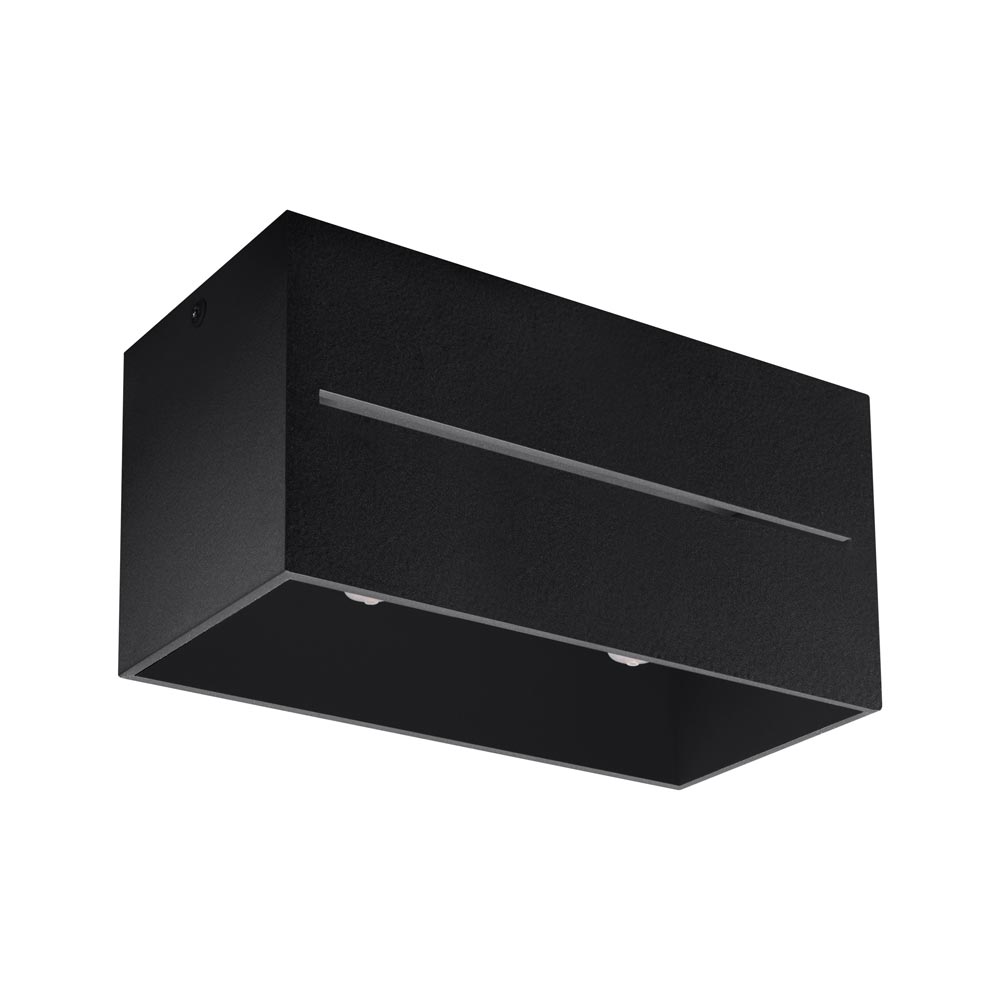 Aplique de techo LOBO 2 negro, G9 - XauenBatt Iluminación