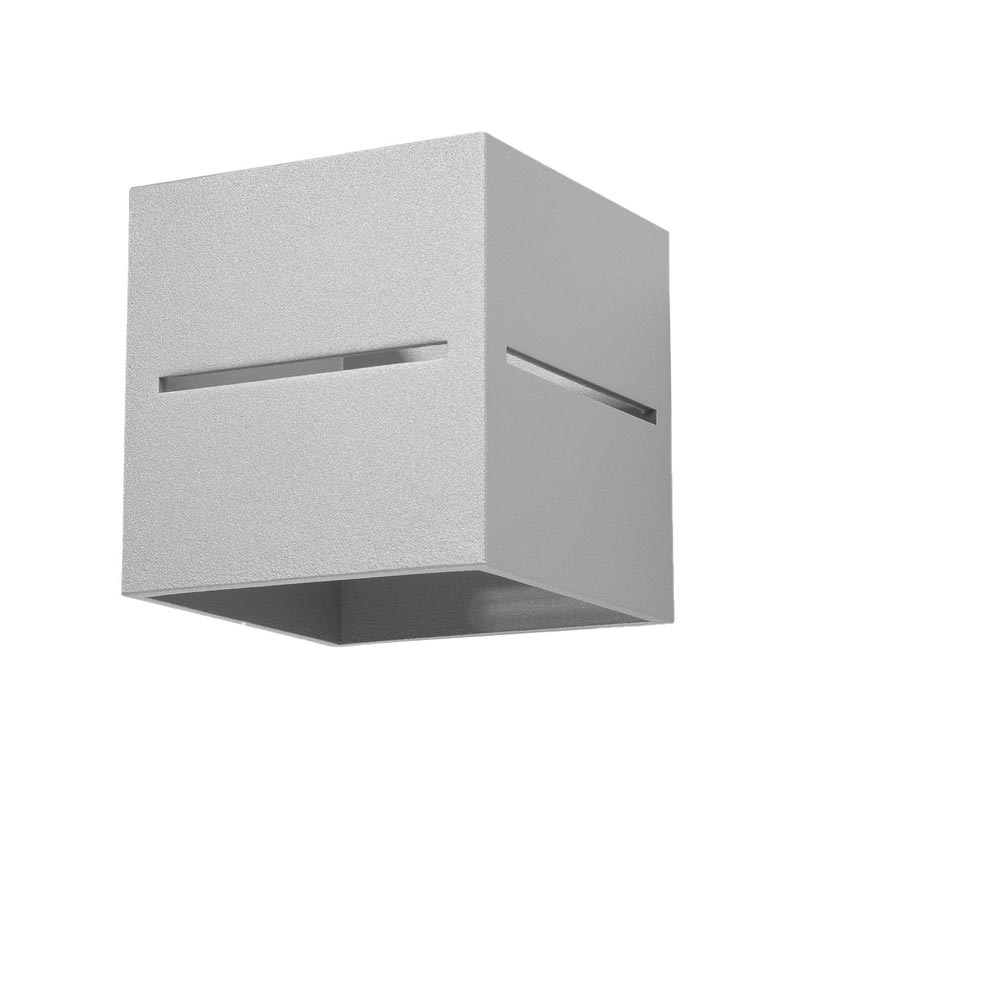 Aplique de pared LOBO gris, G9 - XauenBatt Iluminación
