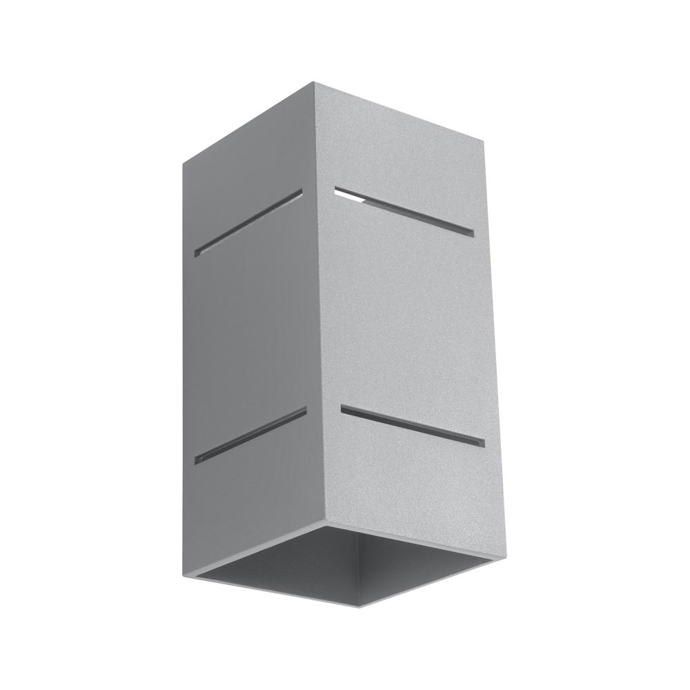 Aplique de pared BLOCCO gris, G9 - XauenBatt Iluminación