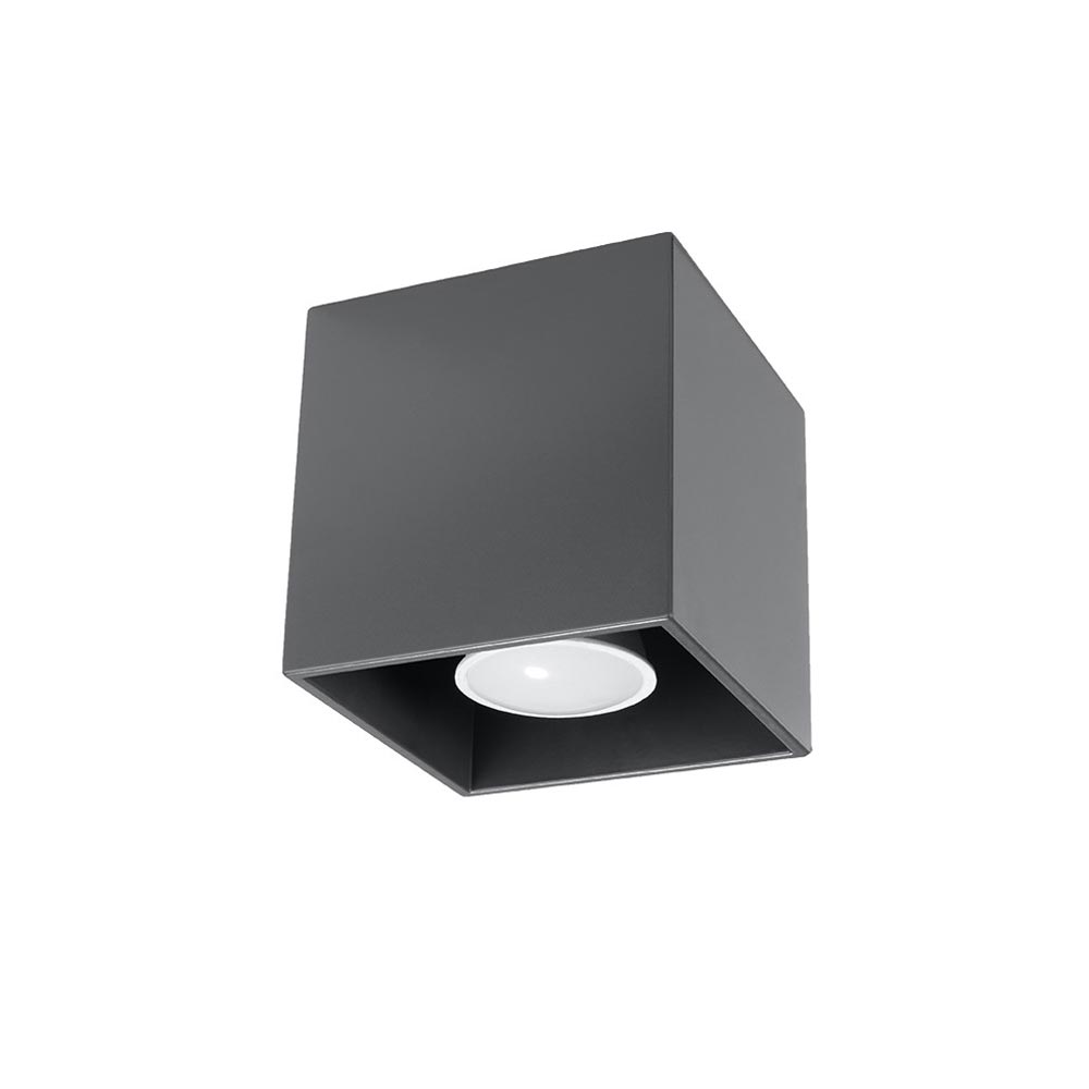 Aplique de techo QUAD 1 antracita, GU10 - XauenBatt Iluminación